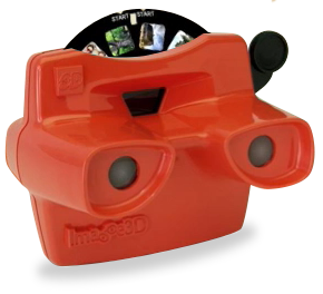 Original View Master 3D Viewer Red Classic Viewmaster Toy Slide Viewer