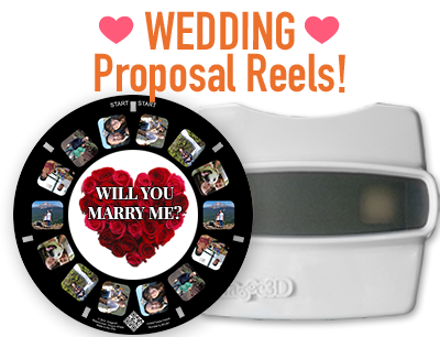 Custom reels are perfect for any part of your wedding from proposals to invites