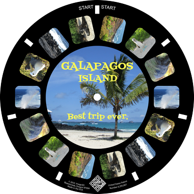 If I went to the Galapagos, I'd make a custom reel keepsake