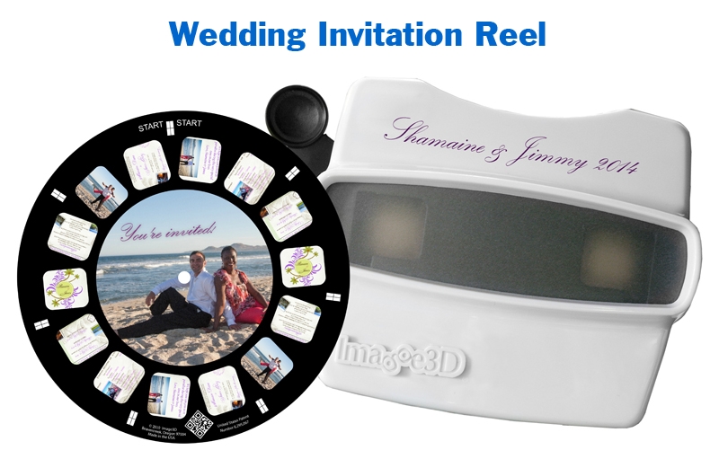 A one-of-a-kind wedding invitation with RetroViewer