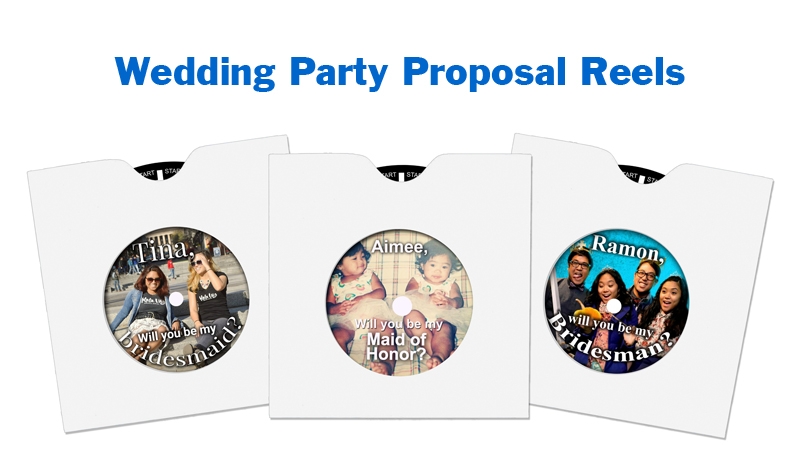 Use a custom RetroViewer for a unique wedding party proposal