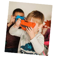 Kids love a custom RetroViewer